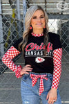 Red Pep Rally Mesh Top Red
