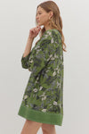 Olive Botanical Dress