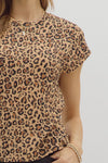 Leopard Cap Sleeve Top