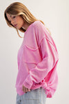 Aurora Pink Knit Sweater