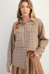 Olive Plaid Button Down Shirt