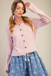 Rose Button Down Cardigan