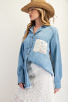 Lt. Denim Chambray Button Down Shirt