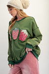 Juniper Green Fruit Patch Terry Pullover