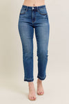 Judy Blue Jeans Medium Vintage Wash Release Hem Kick Flare 88981REG