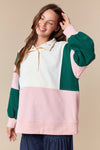 Color Block Anorak Top