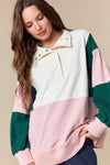 Color Block Anorak Top