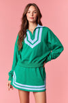 Kelly Green French Terry Pullover