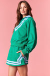 Kelly Green French Terry Pullover