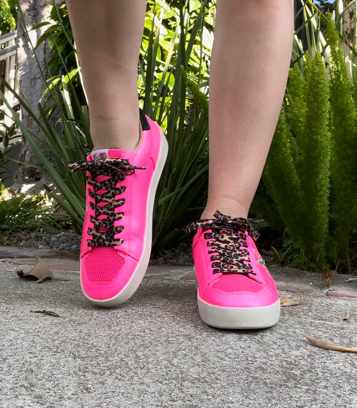 Mi.iM Candech Neon Pink/Leopard Sneaker