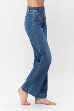 Judy Blue Farrah HW Wide Leg Jeans