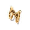 Brighton Gold Interlok Single Knot Hoop Earrings JA0133