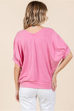 Hot Pink Dolman Sleeve Top