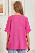 Dolman Sweater - Hot Pink