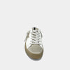 SHUSHOP Polka Champagne Glitter Sneakers