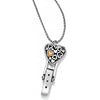 Brighton Floating Heart Badge Clip Necklace J45951