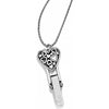 Brighton Floating Heart Badge Clip Necklace J45951