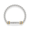 Brighton Meridian Grateful Two Tone Stretch Bracelet JF0187