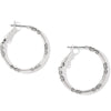 Brighton Silver Small Hoop Charm EarringsJ19520