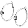 Brighton Twinkle Medium Hoop Post Earrings JE1382
