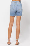 Judy Blue Janna Hi-Rise Mid Length Shorts