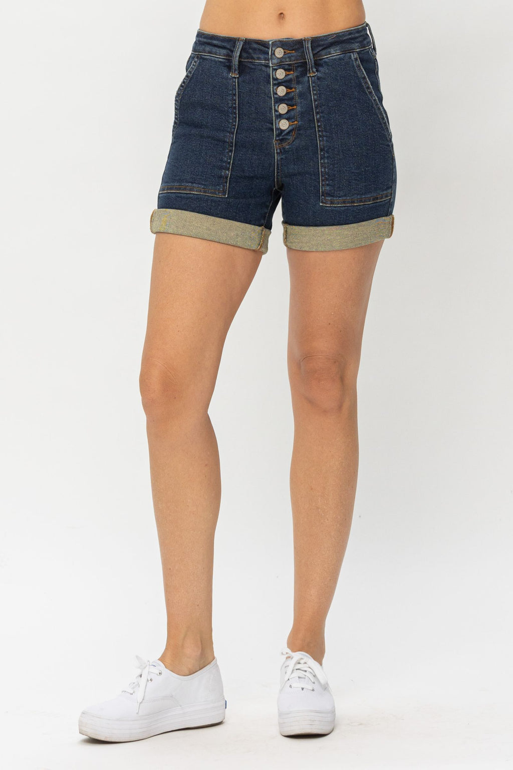 Judy Blue Lucca HW Button Fly Shorts