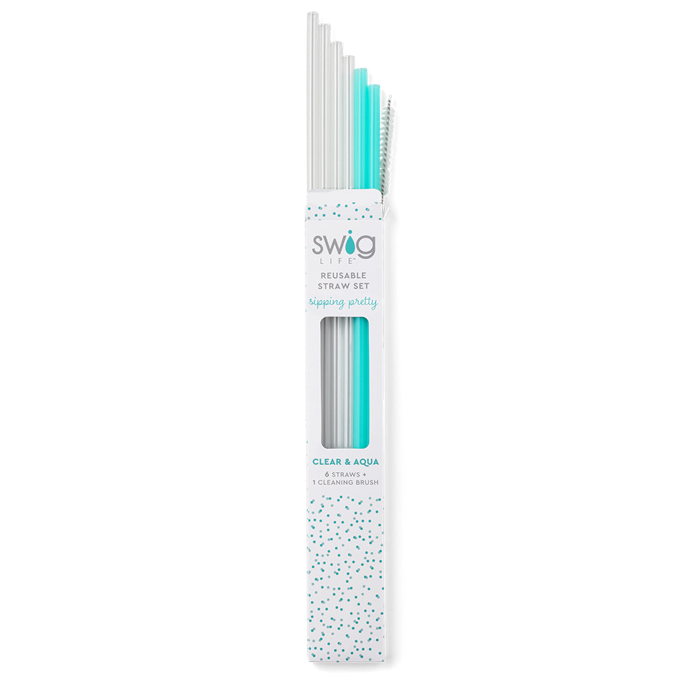 11 Bright Color Reusable Straws : Set of 24 Straws - Exit9 Gift Emporium