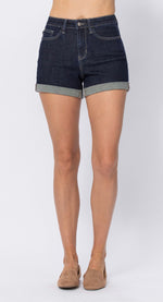 Judy Blue Leesa Open Seam Cuff Shorts